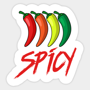 Spicy Hot Peppers Spicy Food Lover Sticker